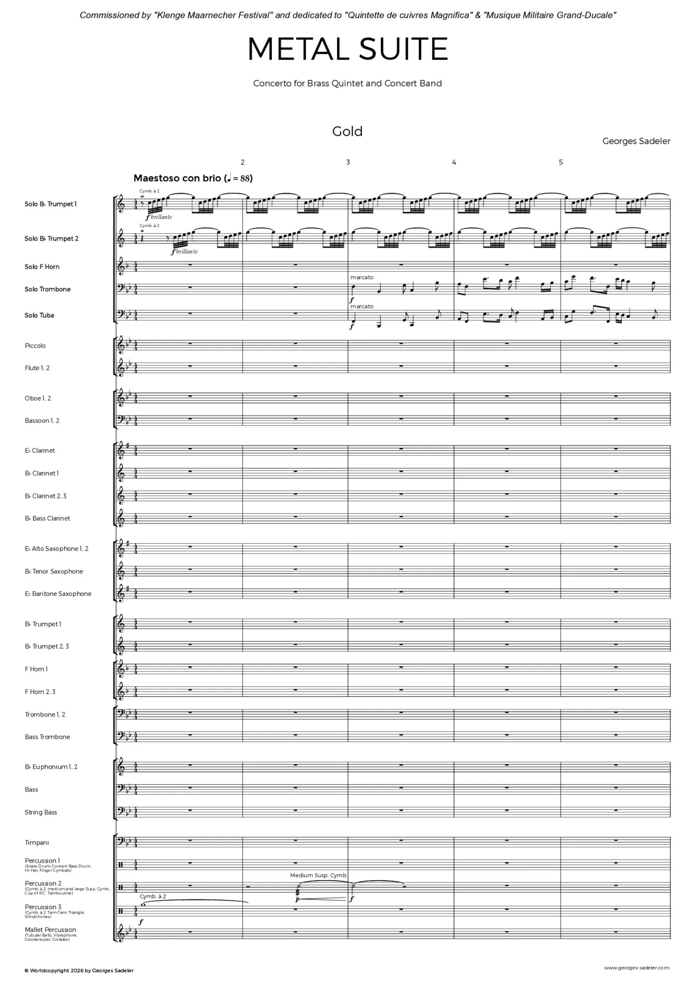 Score preview of Metal Suite
