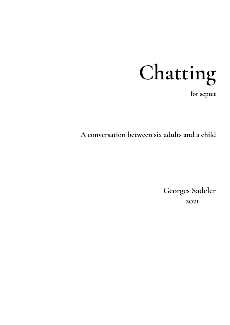 Cover of Chatting