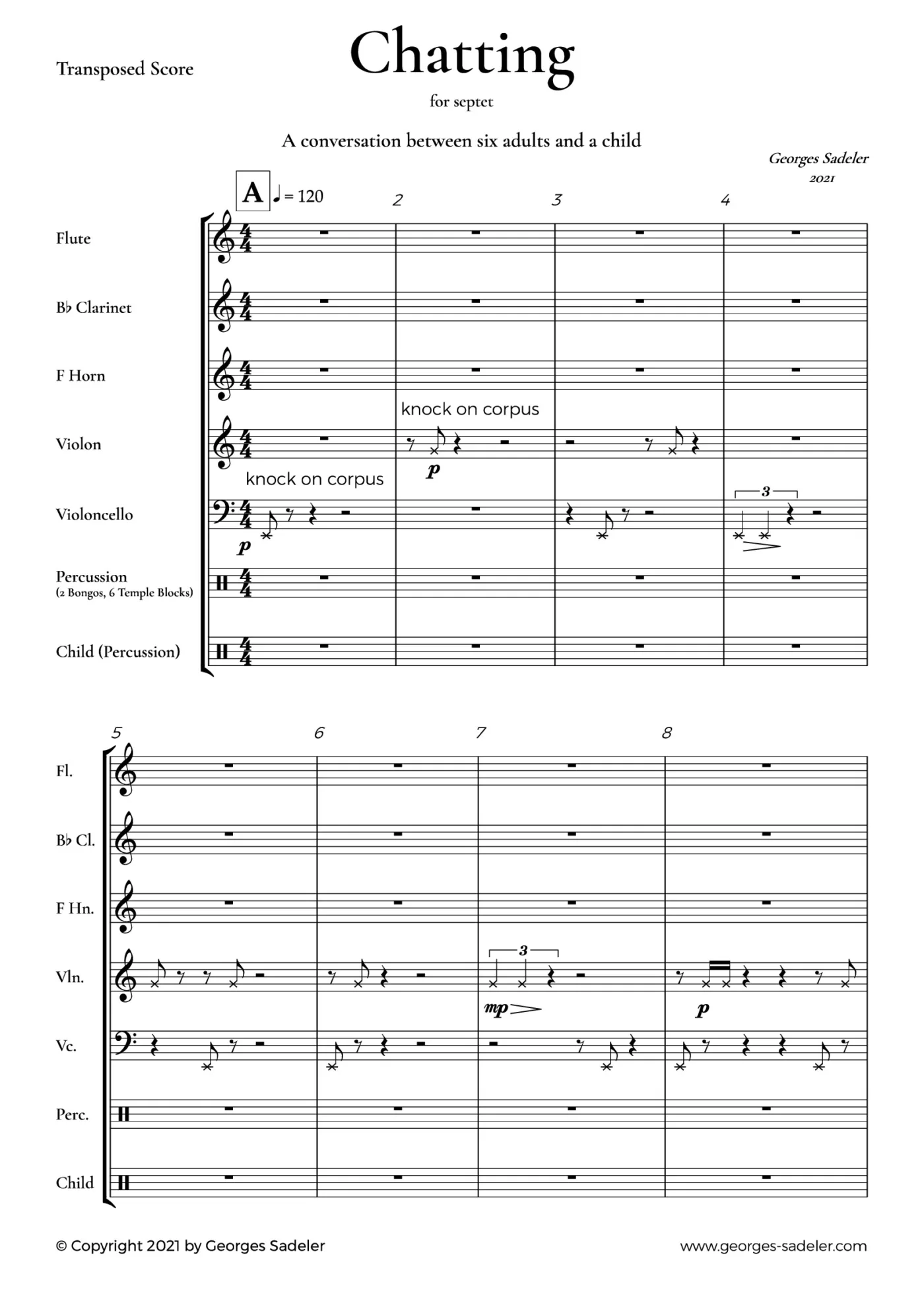 Score preview of Chatting