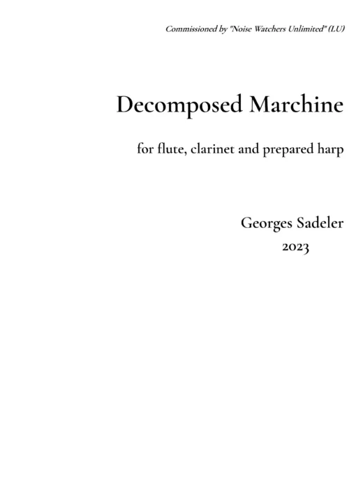Cover of Decomposed Machine