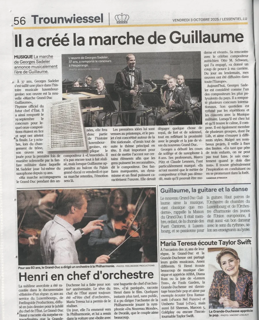 L'Essentiel, Marche Grand-Duc Guillaume