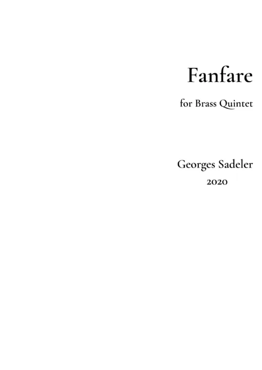 Cover of Fanfare