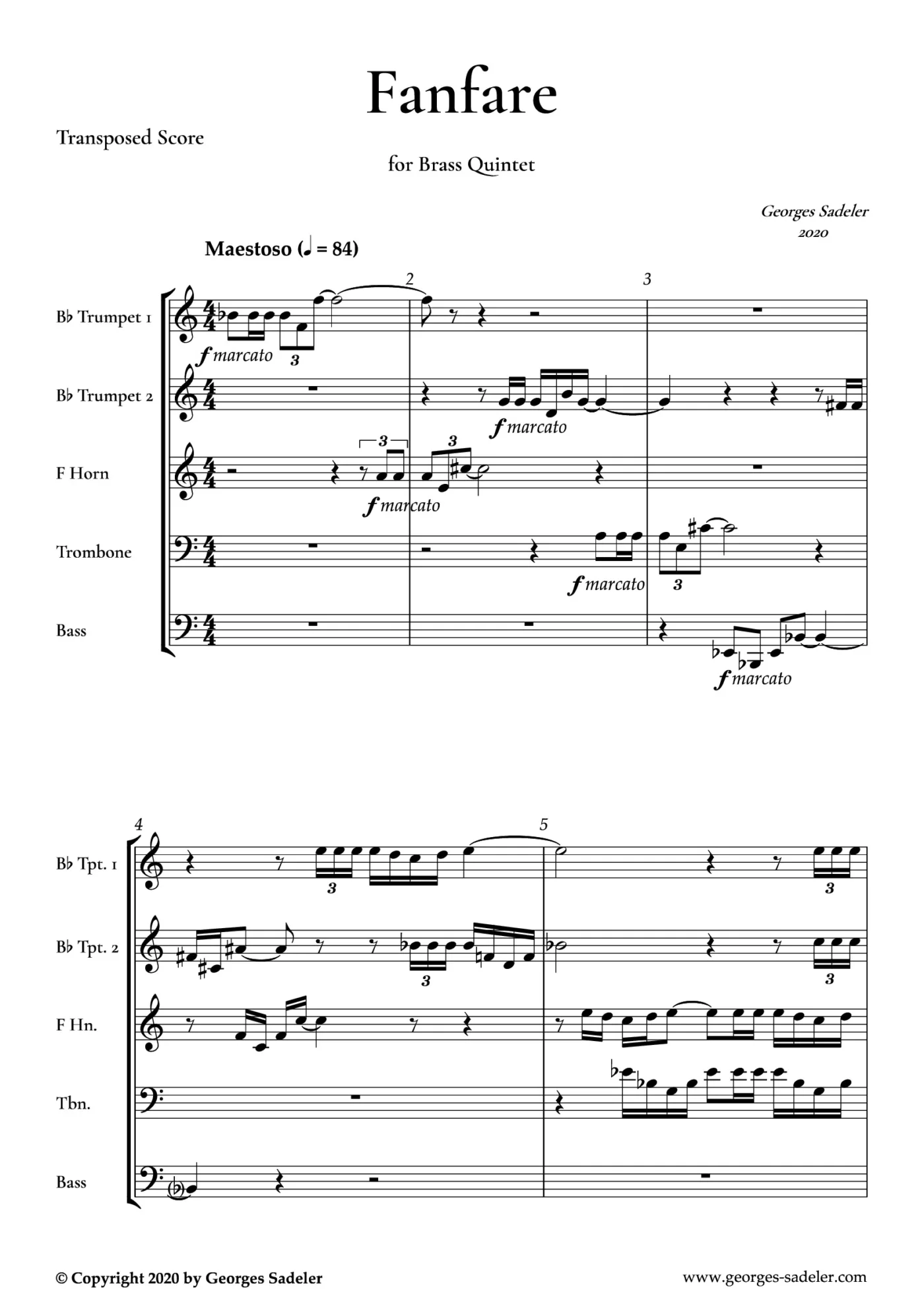 Score preview of Fanfare