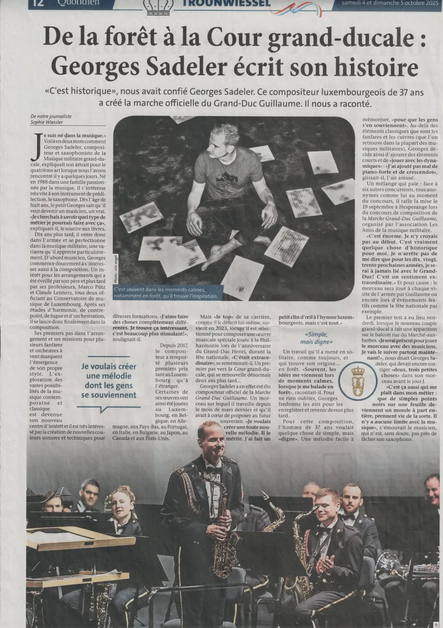 Le Quotidien, Marche Grand-Duc Guillaume