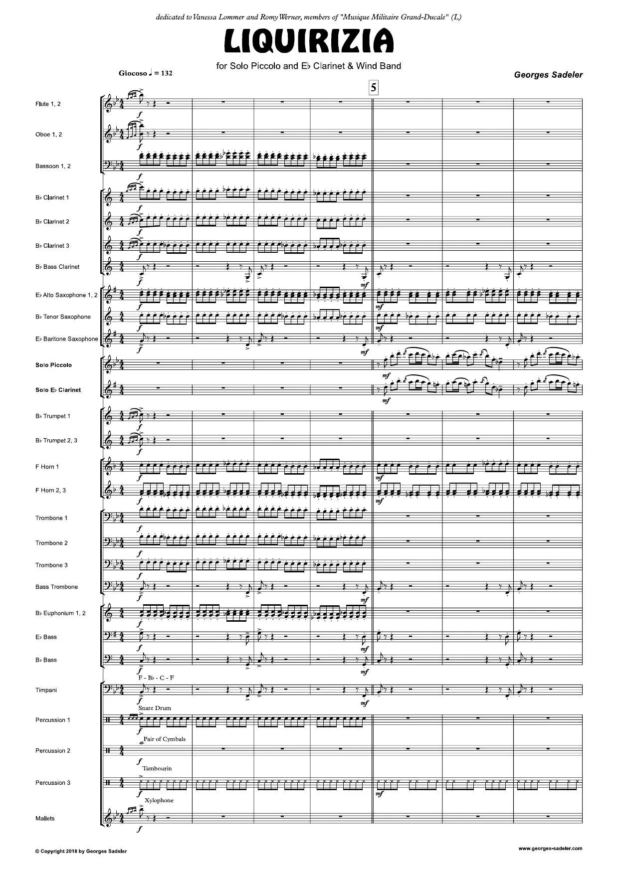 Score preview of Liquirizia