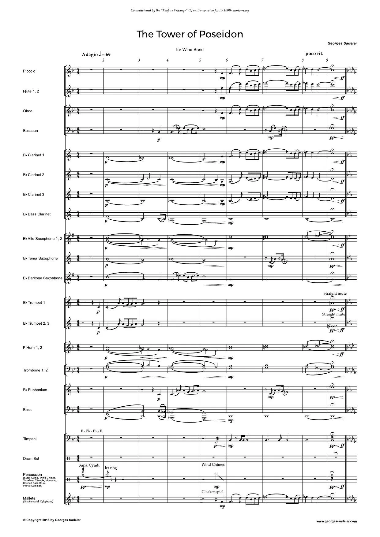 Score preview of The Tower of Poseidon