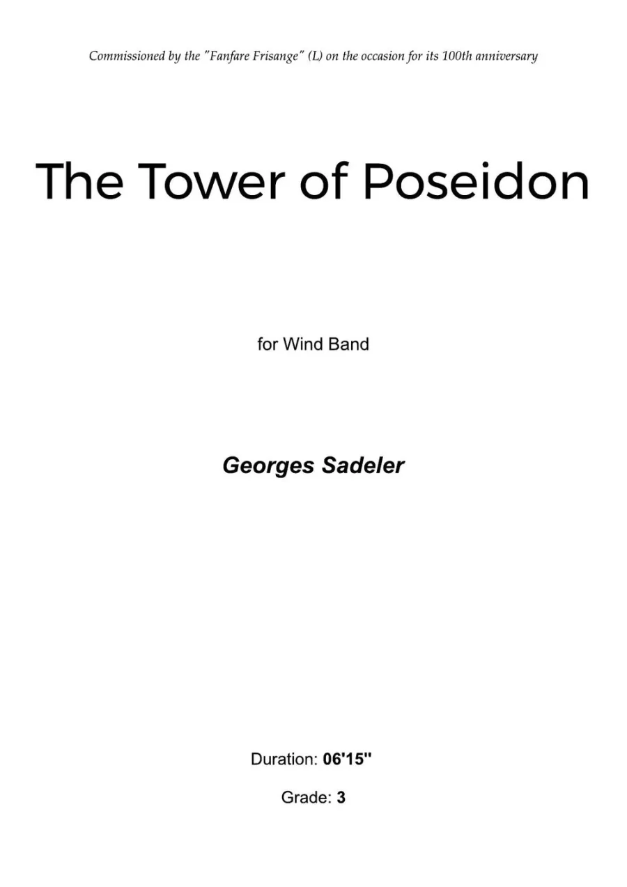 Cover of The Tower of Poseidon