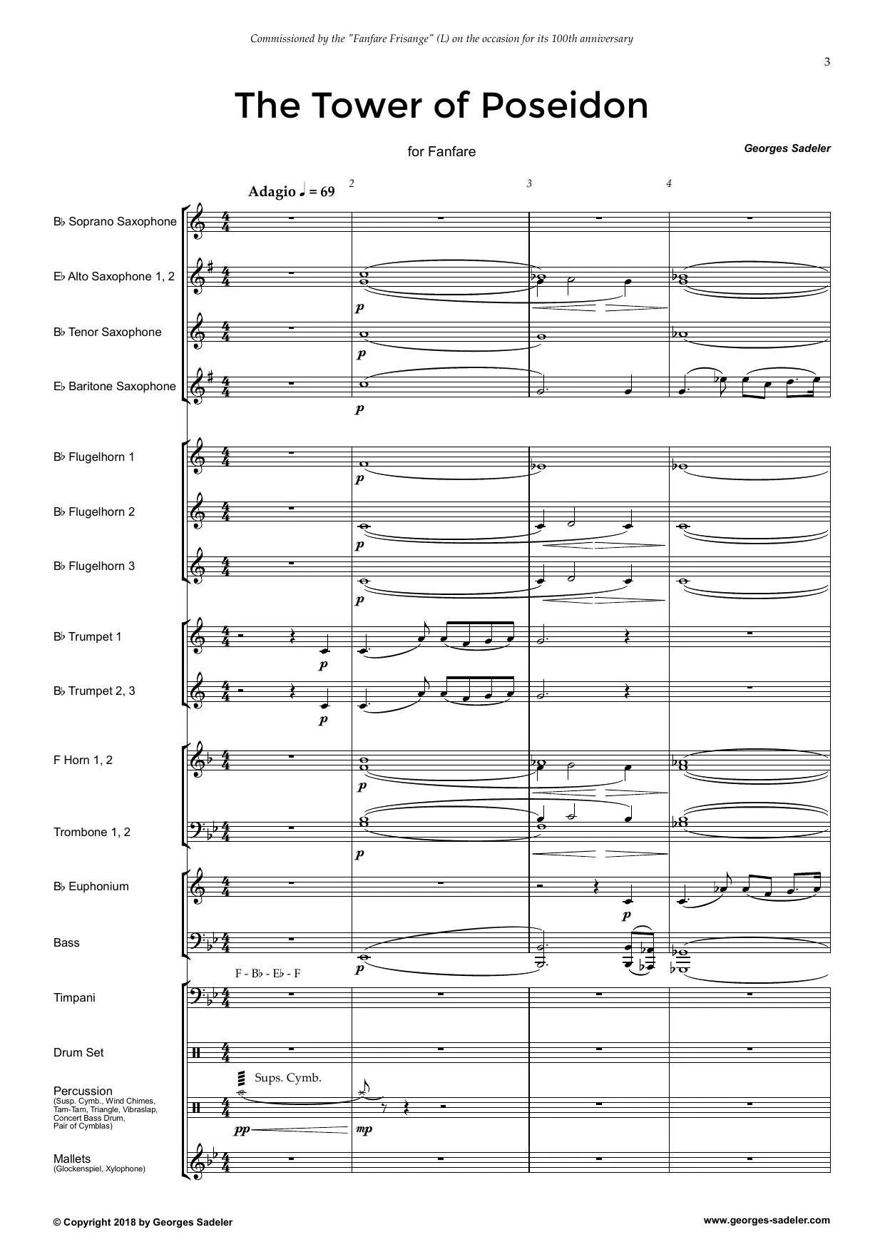 Score preview of The Tower of Poseidon