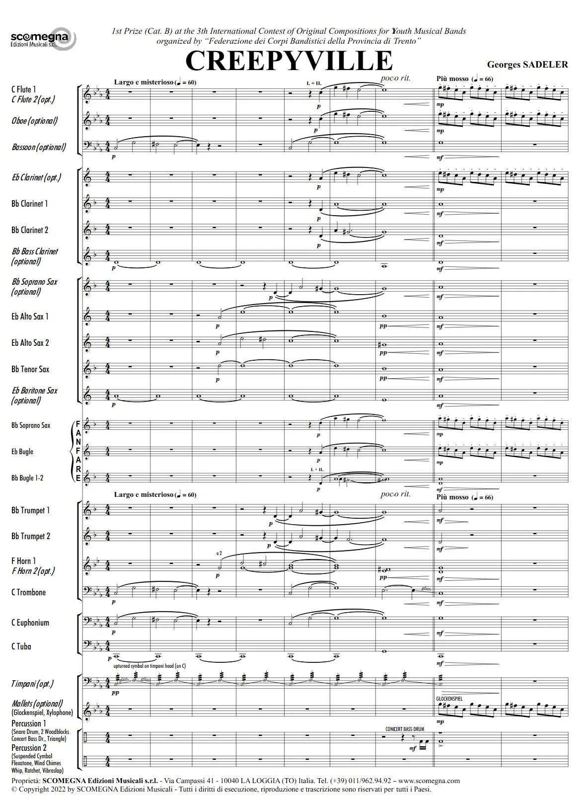 Score preview of Creepyville