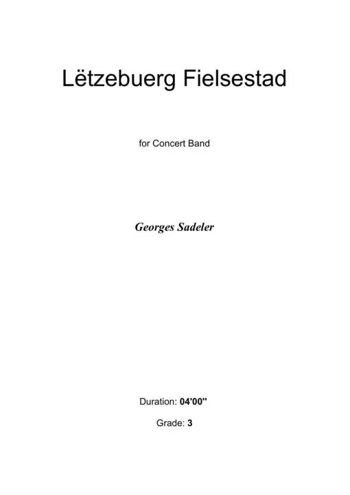 Cover of Lëtzebuerg Fielsestad