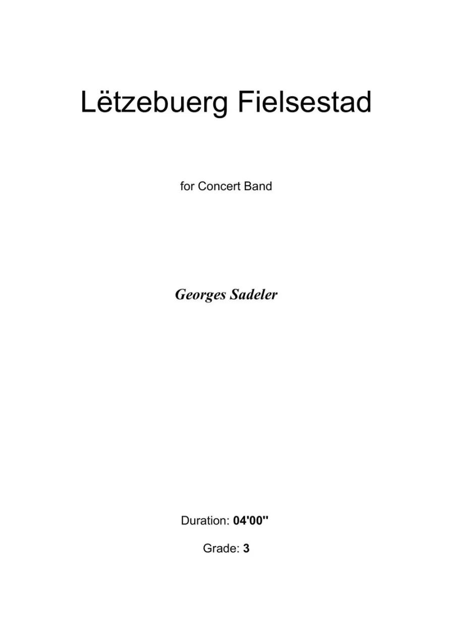 Cover of Lëtzebuerg Fielsestad