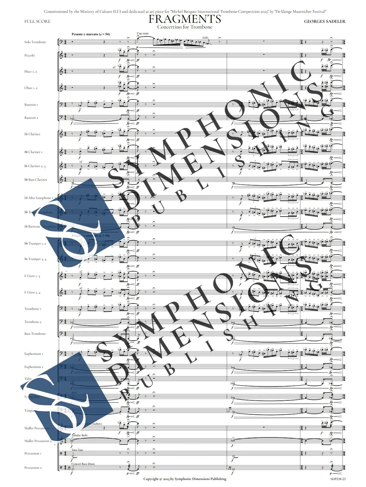Score preview of Fragments