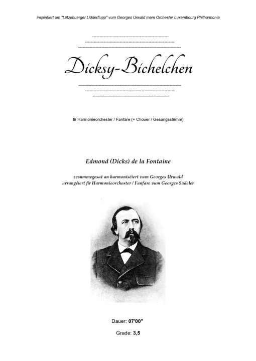 Cover of Dicksy-Bichelchen