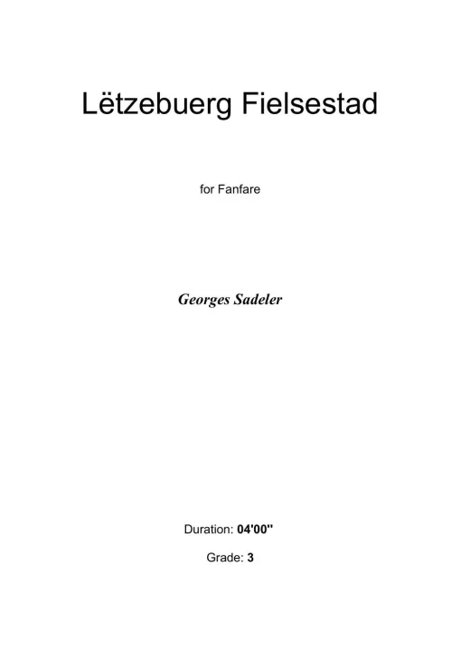 Cover of Lëtzebuerg Fielsestad