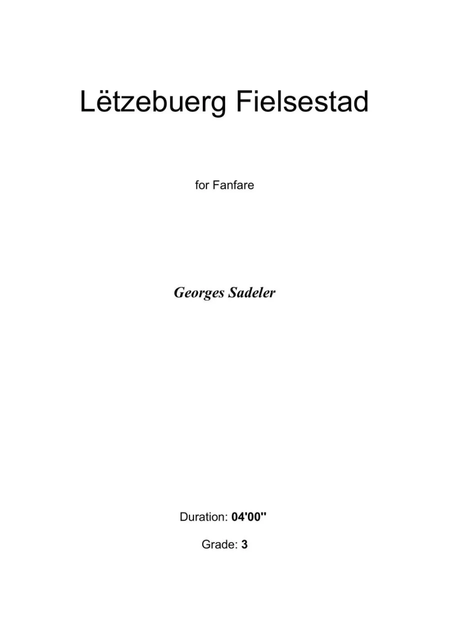 Cover of Lëtzebuerg Fielsestad