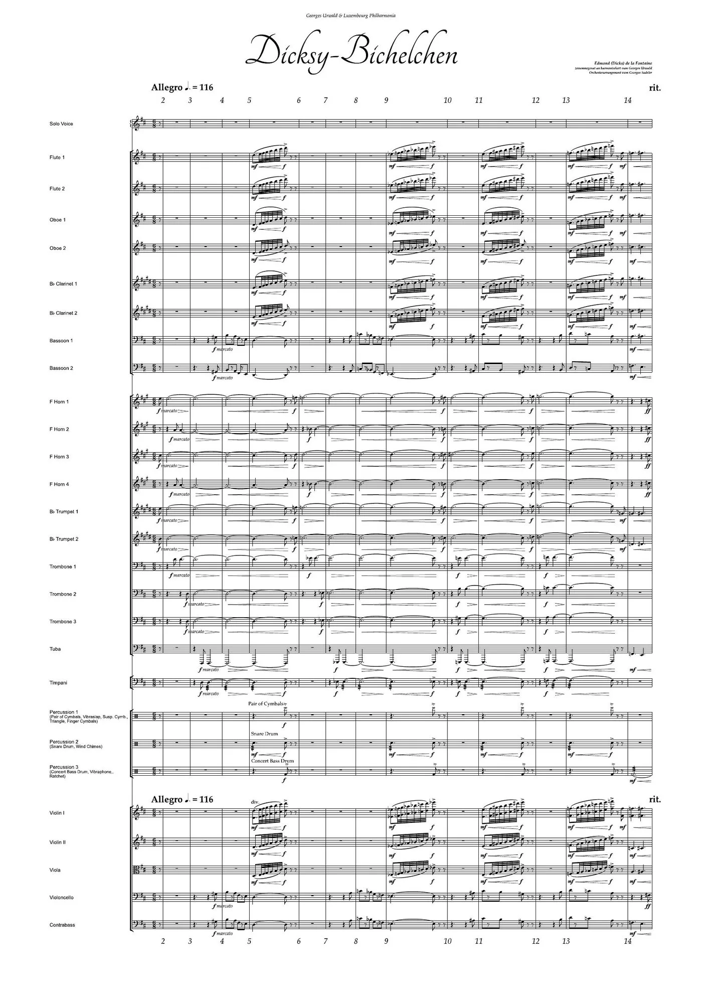 Score preview of Dicksy-Bichelchen