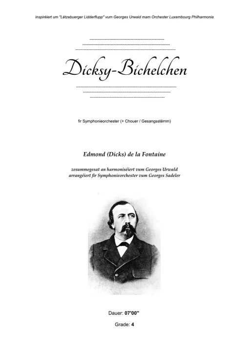 Cover of Dicksy-Bichelchen