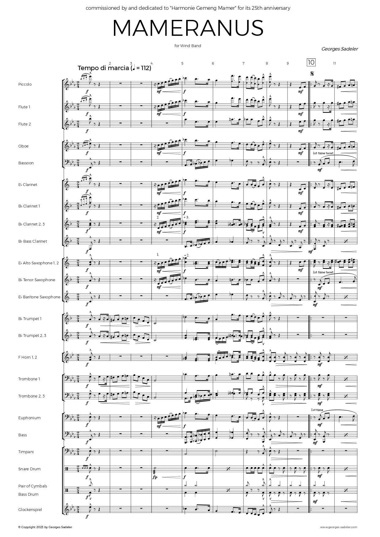 Score preview of Mameranus