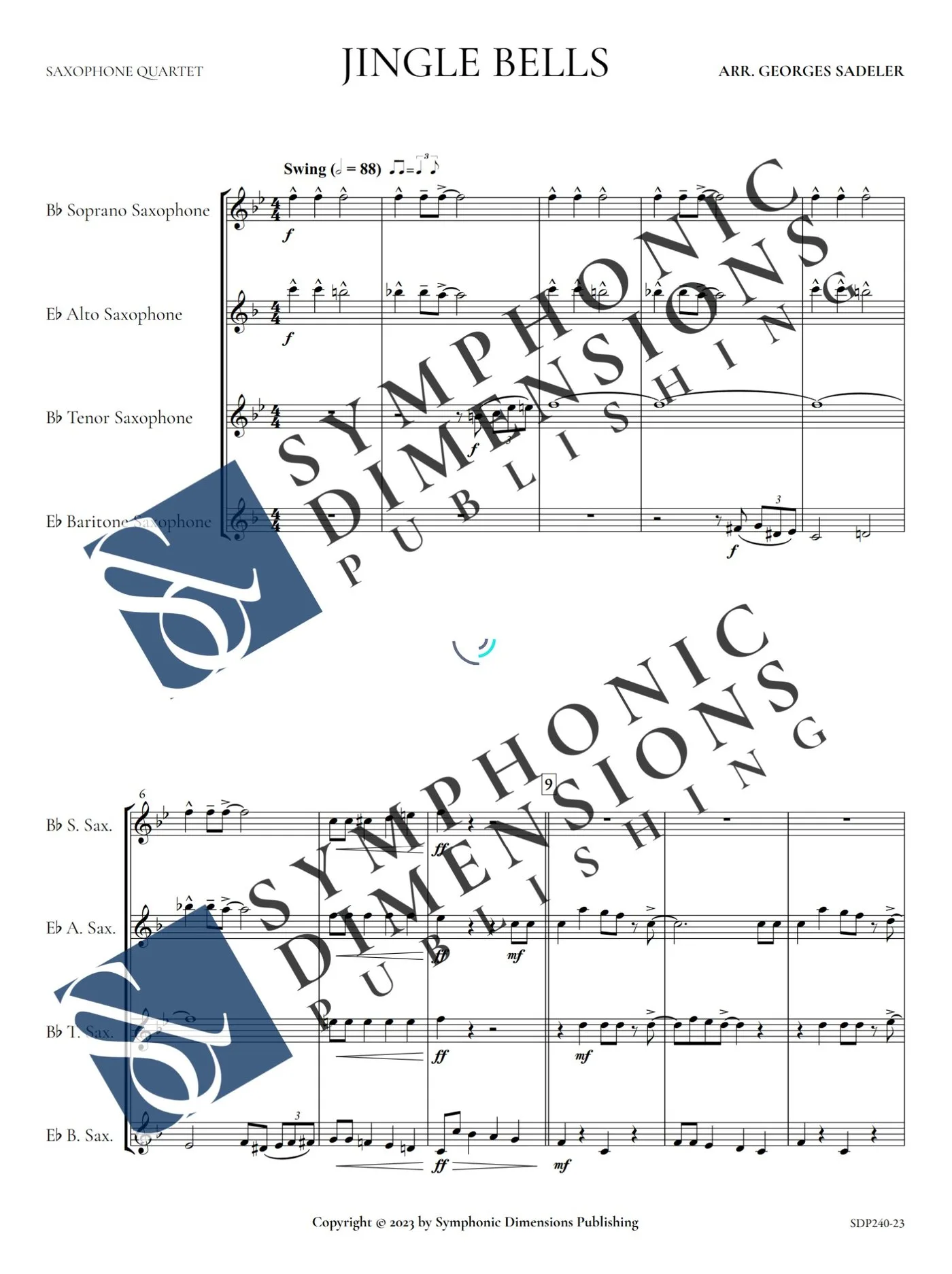Score preview of Jingle Bells