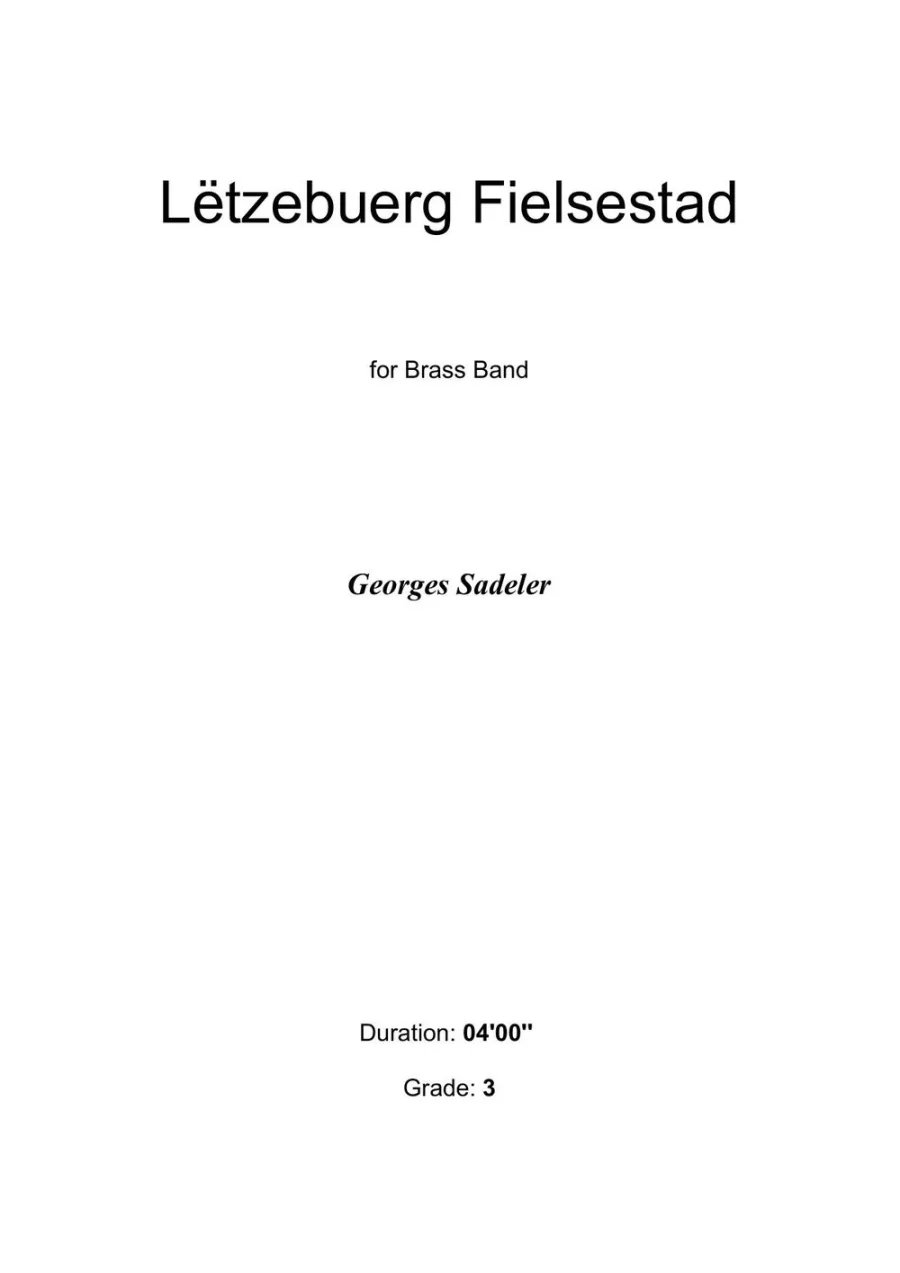 Cover of Lëtzebuerg Fielsestad