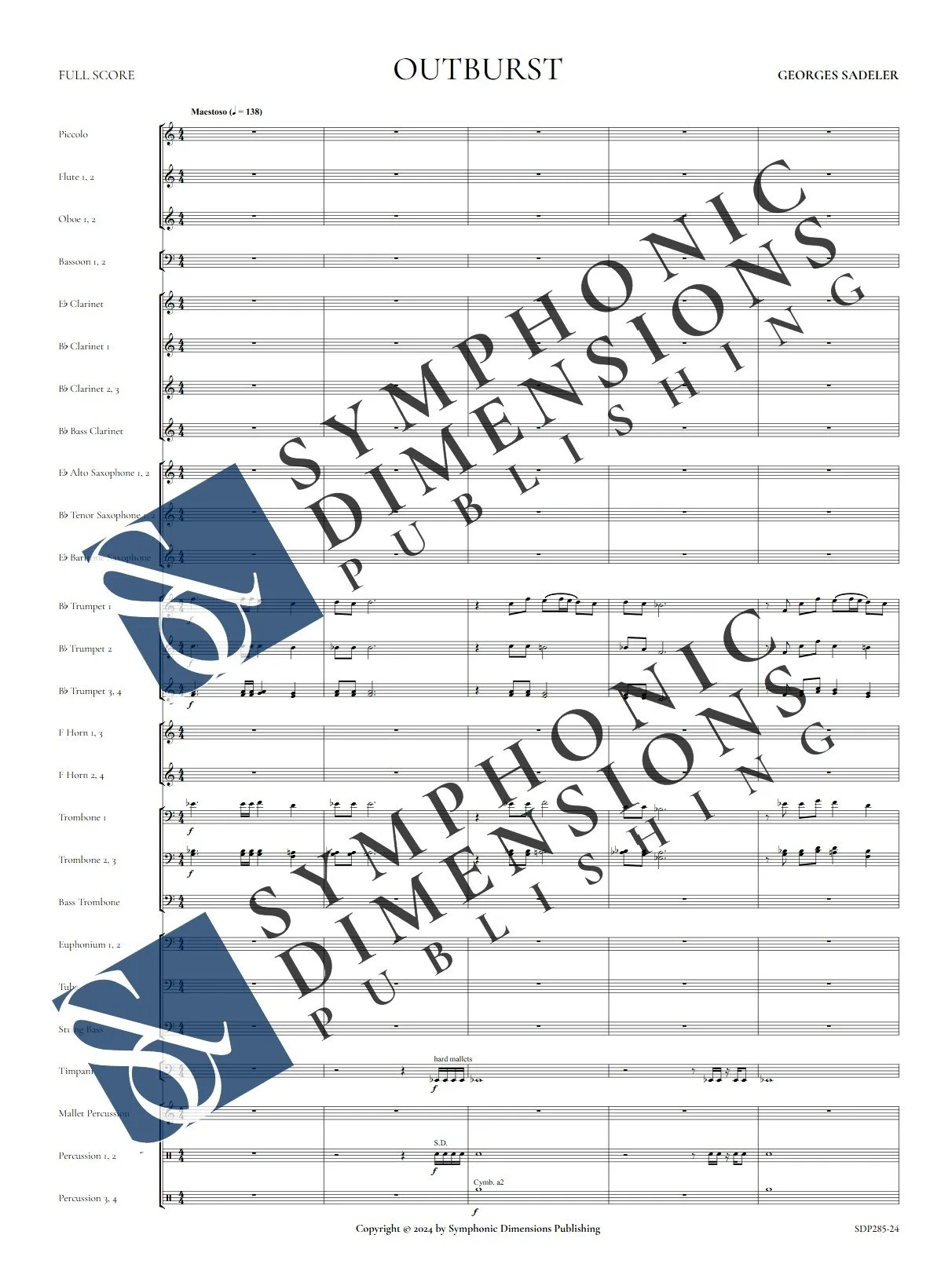 Score preview of Outburst