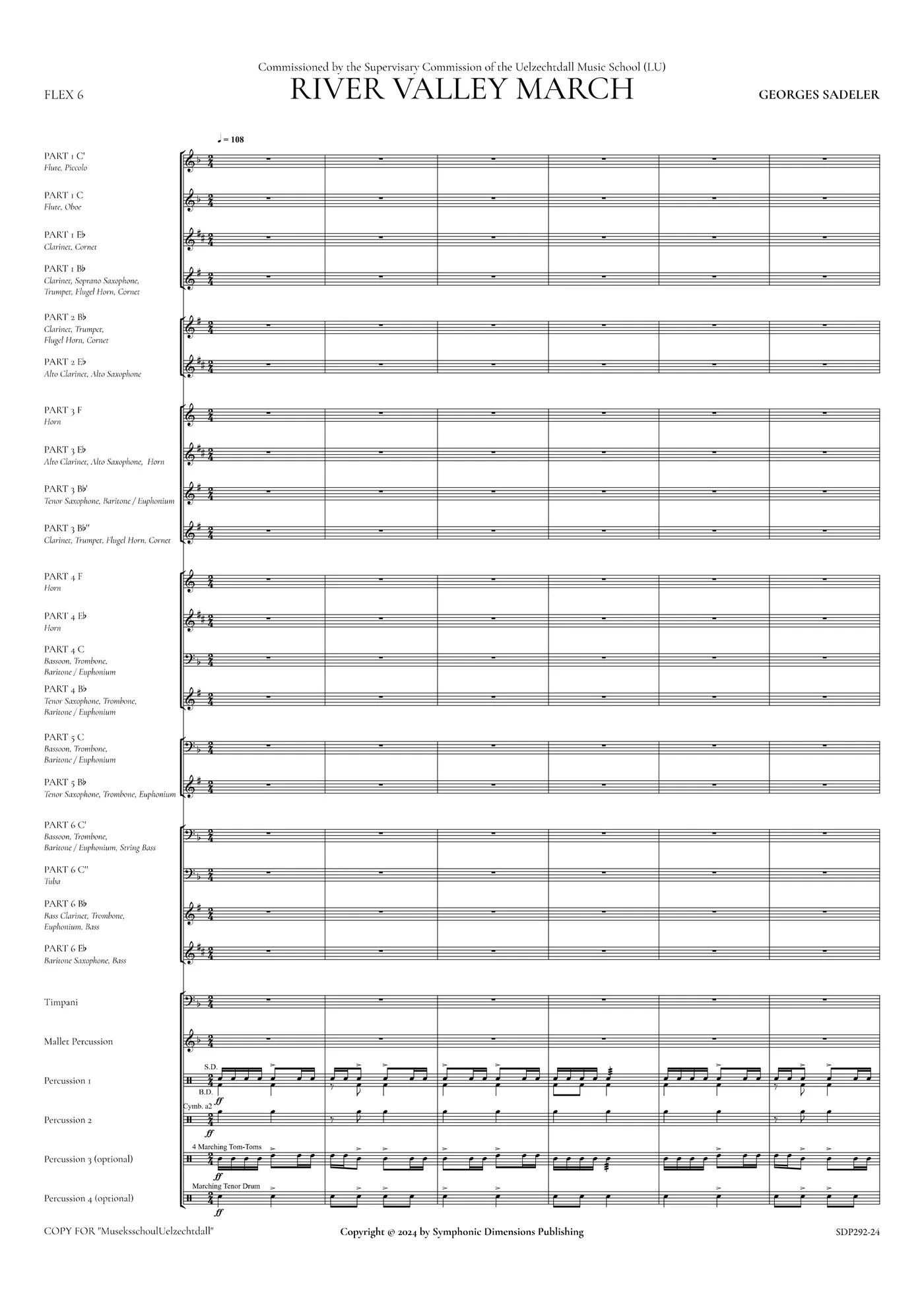 Score preview of River Valley March