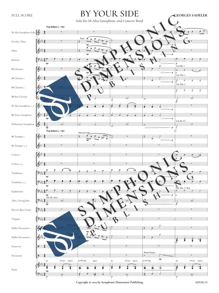 Score preview of By your side