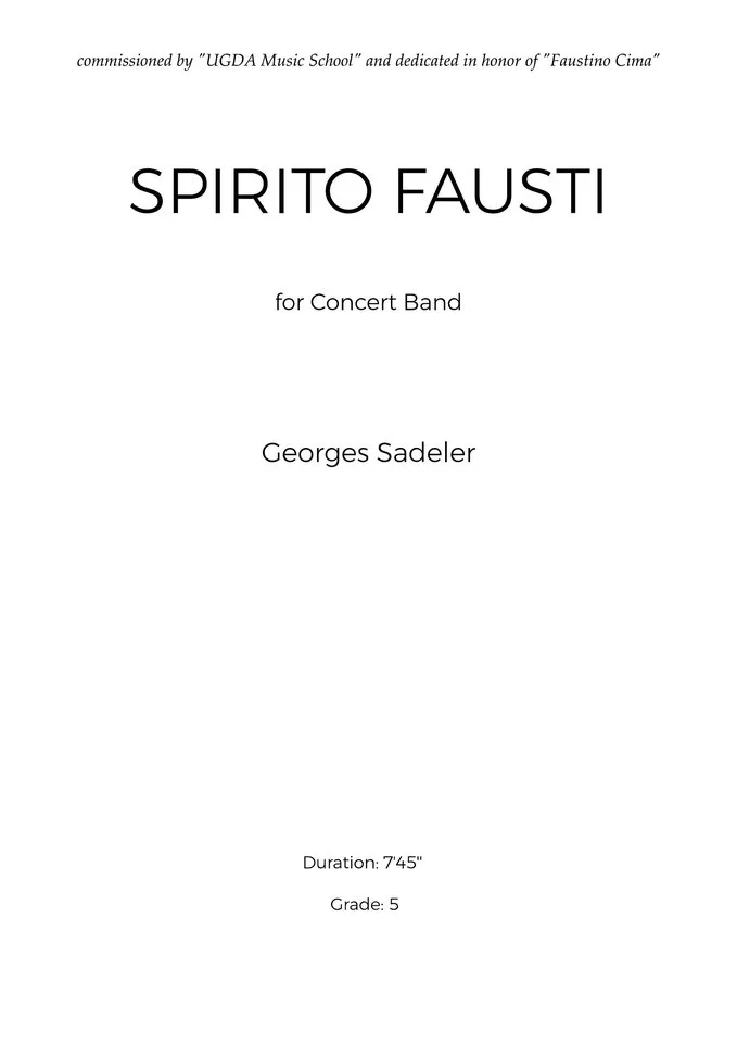 Cover of Spirito Fausti