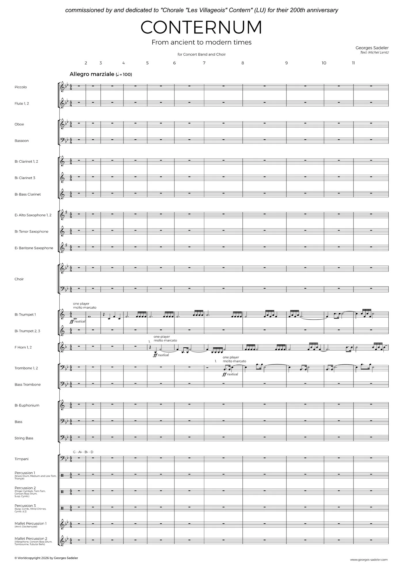 Score preview of CONTERNUM – From ancient to modern times