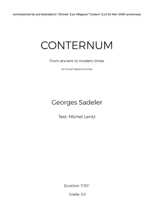 Cover of CONTERNUM – From ancient to modern times