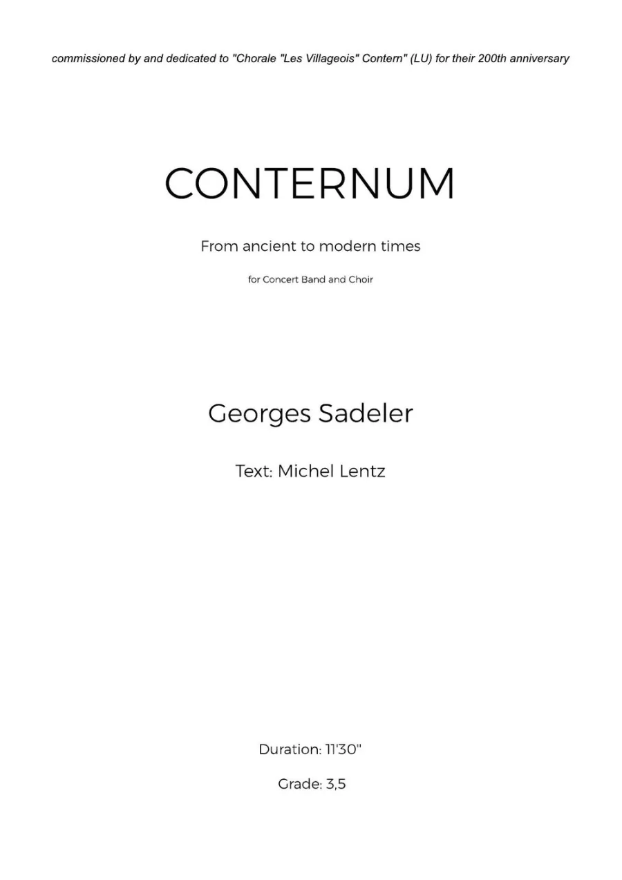 Cover of CONTERNUM – From ancient to modern times