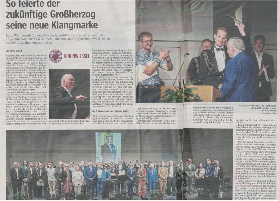 Luxemburger Wort, Concours Marche Grand-Duc Guillaume